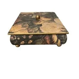 Decoline | Accents | Decoline Victorian Floral Footed Jewelry Writing ...